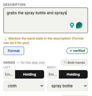 Non-conforming description